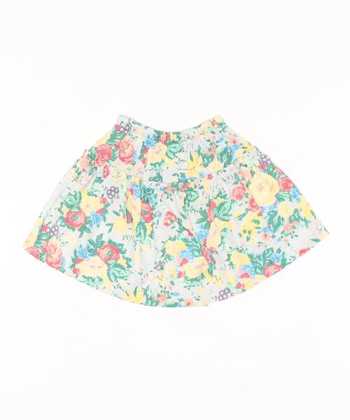 trois lapins kp（トロワラパンケーピー）の「デシン フラワープリントキュロット(110～130)（その他パンツ・キッズ・クリーム・110cm/120cm/130cm）」の2枚目の写真