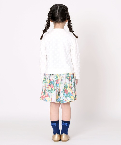 trois lapins kp（トロワラパンケーピー）の「デシン フラワープリントキュロット(110～130)（その他パンツ・キッズ・クリーム・110cm/120cm/130cm）」の9枚目の写真