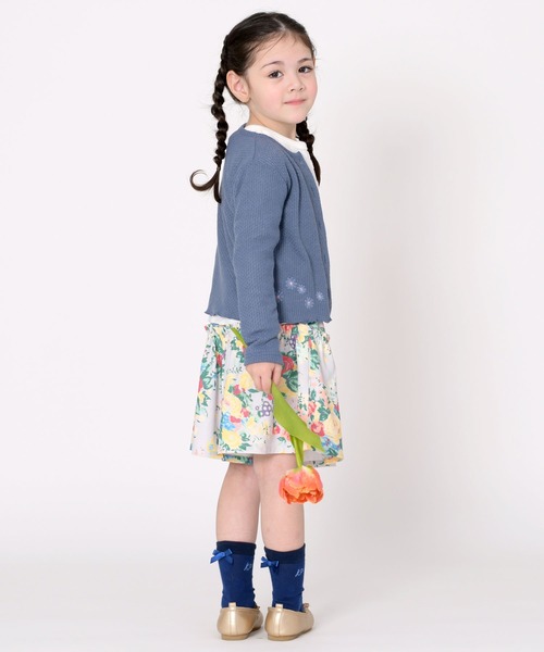 trois lapins kp（トロワラパンケーピー）の「デシン フラワープリントキュロット(110～130)（その他パンツ・キッズ・クリーム・110cm/120cm/130cm）」の7枚目の写真