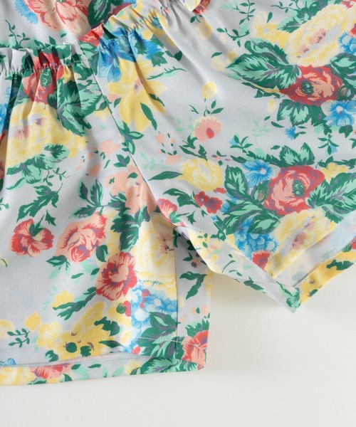 trois lapins kp（トロワラパンケーピー）の「デシン フラワープリントキュロット(110～130)（その他パンツ・キッズ・クリーム・110cm/120cm/130cm）」の13枚目の写真