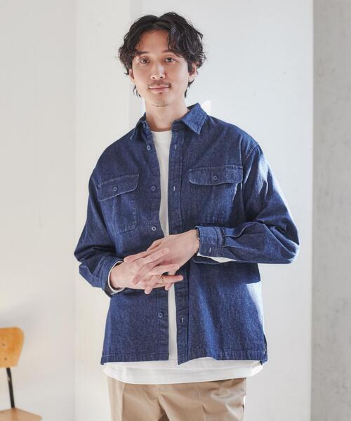 coen（コーエン）の「トライバル柄刺繍シャツ（シャツ/ブラウス・メンズ・オリーブ/ネイビー・XL/S/L/M）」の8枚目の写真