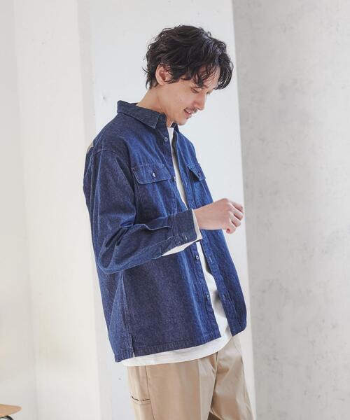 coen（コーエン）の「トライバル柄刺繍シャツ（シャツ/ブラウス・メンズ・オリーブ/ネイビー・XL/S/L/M）」の9枚目の写真