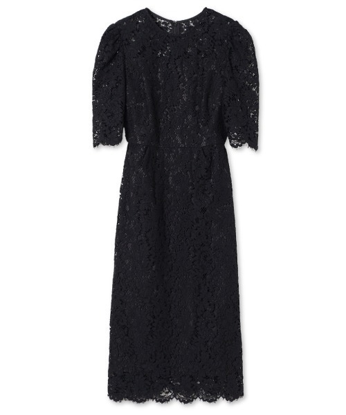 CELFORD セルフォード ワンピース 黒 36 S相当 CELFORD - 新品タグ付 襟付きAラインタックワンピース 黒