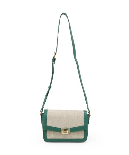 MIAN （ミアン）の「麻×合皮ミニショルダー（ショルダーバッグ・レディース・ブラック/グリーン/ブラウン・FREE）」の15枚目の写真