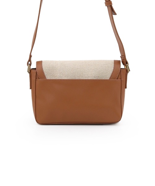 MIAN （ミアン）の「麻×合皮ミニショルダー（ショルダーバッグ・レディース・ブラック/グリーン/ブラウン・FREE）」の9枚目の写真