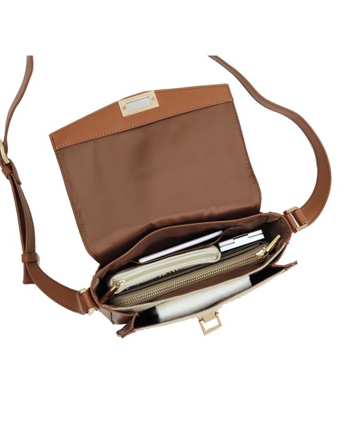 MIAN （ミアン）の「麻×合皮ミニショルダー（ショルダーバッグ・レディース・ブラック/グリーン/ブラウン・FREE）」の13枚目の写真