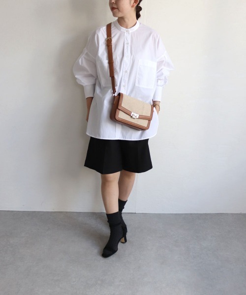 MIAN （ミアン）の「麻×合皮ミニショルダー（ショルダーバッグ・レディース・ブラック/グリーン/ブラウン・FREE）」の6枚目の写真