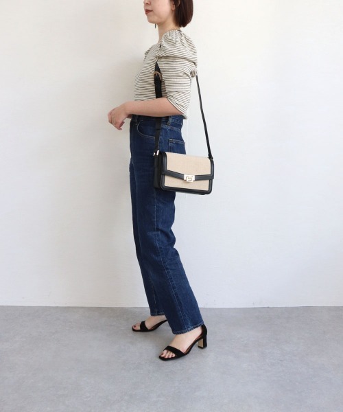 MIAN （ミアン）の「麻×合皮ミニショルダー（ショルダーバッグ・レディース・ブラック/グリーン/ブラウン・FREE）」の17枚目の写真