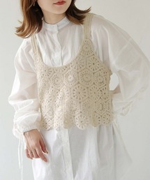 HER CLOSET | 【shemoshelly】WEB限定かぎ針レース花柄ビスチェ(ベスト)