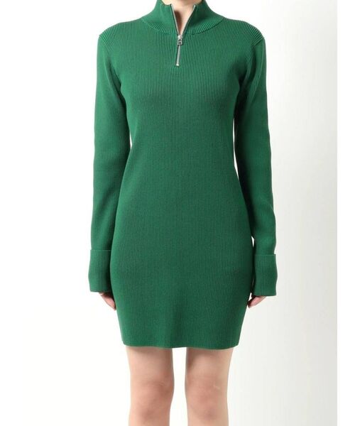 EMODA（エモダ）の「ハーフジップニットワンピース（ワンピース・レディース・グレー/ベージュ/ブラック/グリーン・FREE）」の20枚目の写真