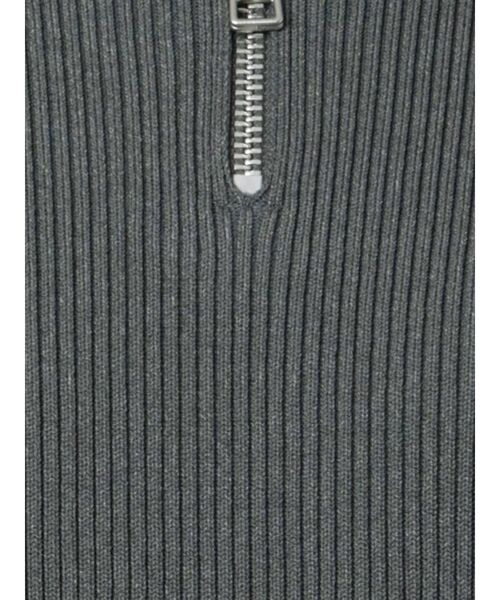 EMODA（エモダ）の「ハーフジップニットワンピース（ワンピース・レディース・グレー/ベージュ/ブラック/グリーン・FREE）」の16枚目の写真