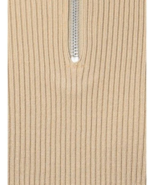 EMODA（エモダ）の「ハーフジップニットワンピース（ワンピース・レディース・グレー/ベージュ/ブラック/グリーン・FREE）」の8枚目の写真