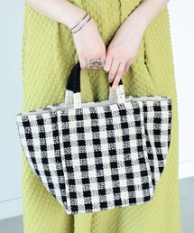 Ray BEAMS | Lilas Campbell × Ray BEAMS / 別注 チェック トートバッグ(トートバッグ)