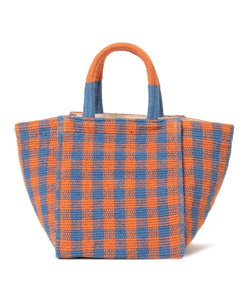 Ray BEAMS（レイビームス）の「Lilas Campbell × Ray BEAMS / 別注 チェック トートバッグ（トートバッグ・レディース・マルチ/ブラック・ONE SIZE）」の15枚目の写真