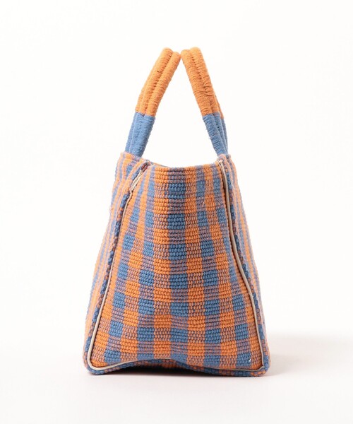 Ray BEAMS（レイビームス）の「Lilas Campbell × Ray BEAMS / 別注 チェック トートバッグ（トートバッグ・レディース・マルチ/ブラック・ONE SIZE）」の17枚目の写真