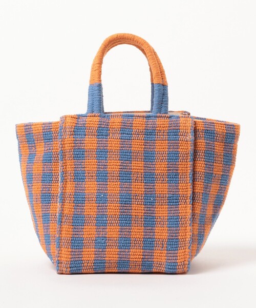 Ray BEAMS（レイビームス）の「Lilas Campbell × Ray BEAMS / 別注 チェック トートバッグ（トートバッグ・レディース・マルチ/ブラック・ONE SIZE）」の18枚目の写真