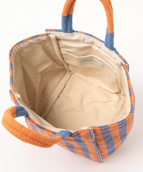 Ray BEAMS（レイビームス）の「Lilas Campbell × Ray BEAMS / 別注 チェック トートバッグ（トートバッグ・レディース・マルチ/ブラック・ONE SIZE）」の21枚目の写真