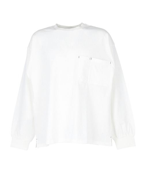 coca（coca）（コカ）の「メンズスーパービッグポケットロンT（Tシャツ/カットソー・メンズ・ホワイト/ブラック・L/M）」の13枚目の写真