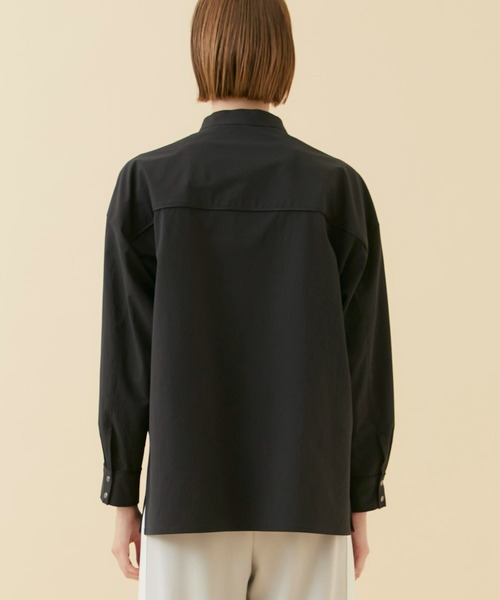 CITY TOKYO（シティトウキョウ）の「ハーフジップドットワイドシャツ（シャツ/ブラウス・レディース・ブルー/ホワイト/ブラック・FREE）」の21枚目の写真