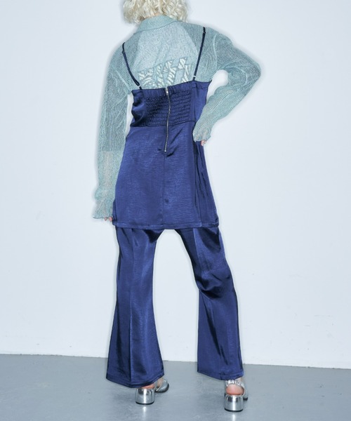 Solace（ソレイス）の「サテンキャミサロペット（サロペット/オーバーオール・レディース・ネイビー/ブラック・L/M）」の11枚目の写真