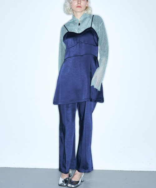 Solace（ソレイス）の「サテンキャミサロペット（サロペット/オーバーオール・レディース・ネイビー/ブラック・L/M）」の12枚目の写真