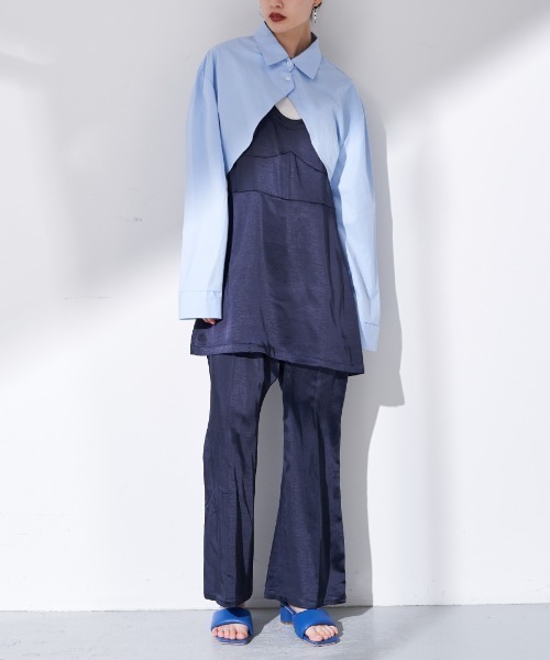 Solace（ソレイス）の「サテンキャミサロペット（サロペット/オーバーオール・レディース・ネイビー/ブラック・L/M）」の22枚目の写真