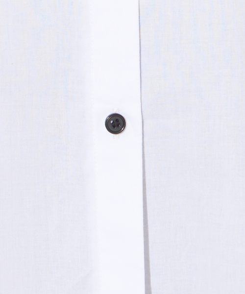 NOMINE(ノミネ)の「タックボリューム5分袖シャツ(シャツ/ブラウス・レディース・ブラック/カーキ/サックスブルー/ホワイト・フリー)」の8枚目の写真