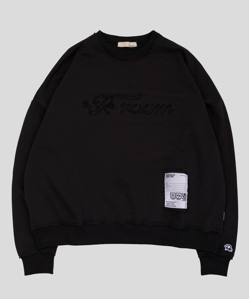 #Re:room（リルーム）の「ロゴエンブロイダリービッグトレーナー（スウェット・メンズ・ブラック/オフホワイト/ベージュ/ライトグリーン・M-L/S-M）」の3枚目の写真