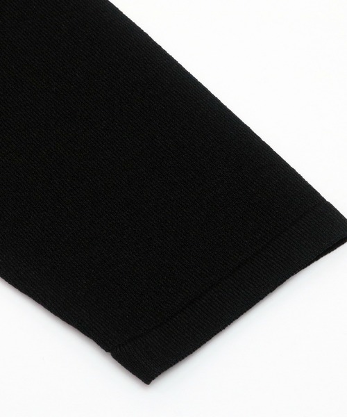 Pitta Re:)(ピッタリ)の「前立てリブトッパー ニットカーディガン(カーディガン/ボレロ・レディース・ネイビー/ブラック/ライトベージュ/イエロー×グリーン・M/L)」の13枚目の写真