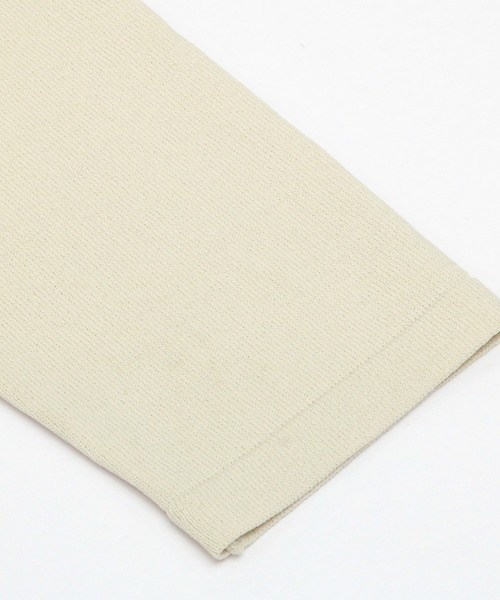 Pitta Re:)(ピッタリ)の「前立てリブトッパー ニットカーディガン(カーディガン/ボレロ・レディース・ネイビー/ブラック/ライトベージュ/イエロー×グリーン・M/L)」の6枚目の写真