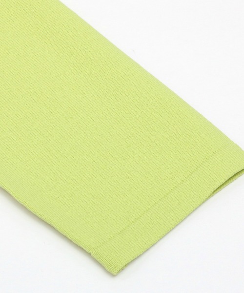 Pitta Re:)(ピッタリ)の「前立てリブトッパー ニットカーディガン(カーディガン/ボレロ・レディース・ネイビー/ブラック/ライトベージュ/イエロー×グリーン・M/L)」の14枚目の写真