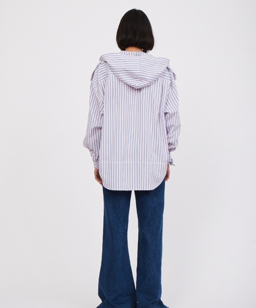 Meryll Rogge（メリル ロッゲ）の「DECONSTRUCTED MEN'S SHIRT W/ HOOD