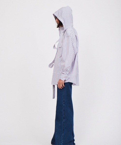 Meryll Rogge（メリル ロッゲ）の「DECONSTRUCTED MEN'S SHIRT W/ HOOD