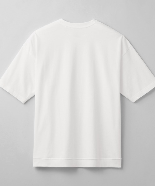 BODY WILD（ボディーワイルド）の「BODY WILD/ボディワイルド ドロップショルダーTシャツ 持続消臭（Tシャツ/カットソー・メンズ・グレイッシュブルー/ホワイト/ブラック・SMALL/MEDIUM/LARGE/X-LARGE）」の5枚目の写真