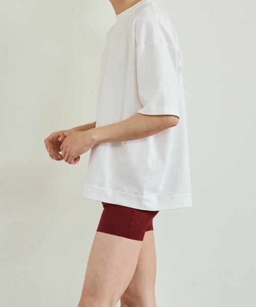 BODY WILD（ボディーワイルド）の「BODY WILD/ボディワイルド ドロップショルダーTシャツ 持続消臭（Tシャツ/カットソー・メンズ・グレイッシュブルー/ホワイト/ブラック・SMALL/MEDIUM/LARGE/X-LARGE）」の10枚目の写真