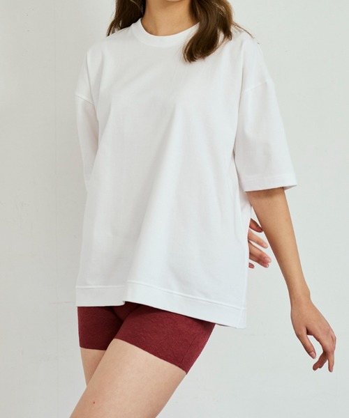 BODY WILD（ボディーワイルド）の「BODY WILD/ボディワイルド ドロップショルダーTシャツ 持続消臭（Tシャツ/カットソー・メンズ・グレイッシュブルー/ホワイト/ブラック・SMALL/MEDIUM/LARGE/X-LARGE）」の11枚目の写真