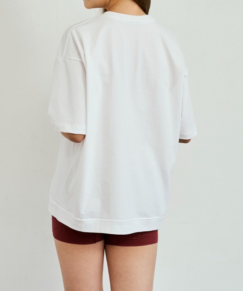 BODY WILD（ボディーワイルド）の「BODY WILD/ボディワイルド ドロップショルダーTシャツ 持続消臭（Tシャツ/カットソー・メンズ・グレイッシュブルー/ホワイト/ブラック・SMALL/MEDIUM/LARGE/X-LARGE）」の12枚目の写真