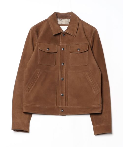 スエードレザー トラッカージャケット（その他アウター）｜BANANA