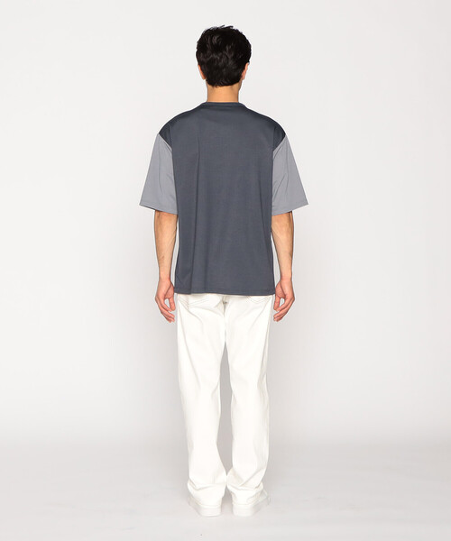 COMME CA ISM(コムサイズム)の「パッチワークデザイン クルーネック Tシャツ(Tシャツ/カットソー・メンズ・ベージュ/チャコール/グリーン/ブルー・MEDIUM/LARGE/X-LARGE)」の10枚目の写真