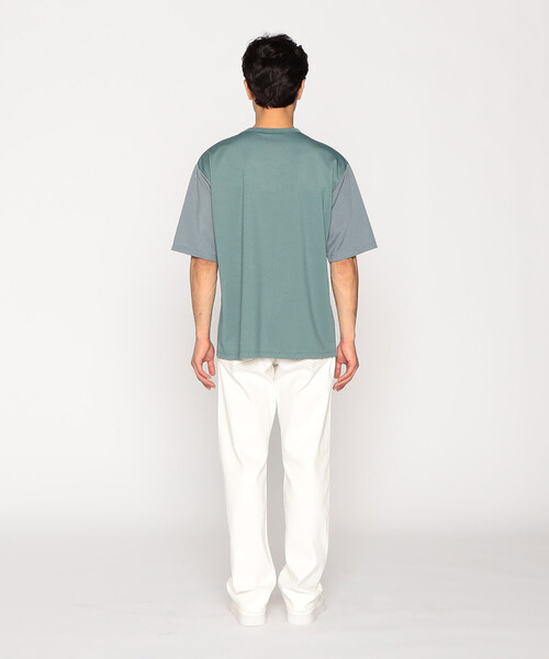 COMME CA ISM(コムサイズム)の「パッチワークデザイン クルーネック Tシャツ(Tシャツ/カットソー・メンズ・ベージュ/チャコール/グリーン/ブルー・MEDIUM/LARGE/X-LARGE)」の15枚目の写真