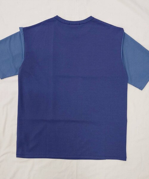 COMME CA ISM(コムサイズム)の「パッチワークデザイン クルーネック Tシャツ(Tシャツ/カットソー・メンズ・ベージュ/チャコール/グリーン/ブルー・MEDIUM/LARGE/X-LARGE)」の20枚目の写真