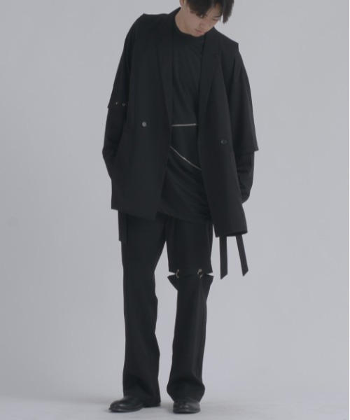 REGIEVO(レジエボ)の「REGIEVO ロングジレ(ベスト・メンズ・ブラック/ベージュ・M/L)」の5枚目の写真