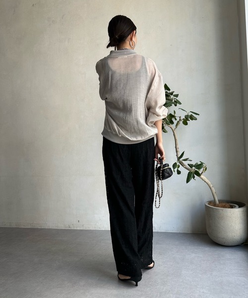 【DouDou】レースパンツ　黒　タグ付き セール】レースパンツ（その他パンツ）｜DouDou（ドゥドゥ）の