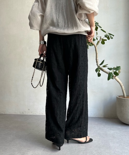 WEB限定】ブロックレースイージーパンツ（その他パンツ