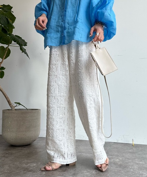 WEB限定】ブロックレースイージーパンツ（その他パンツ