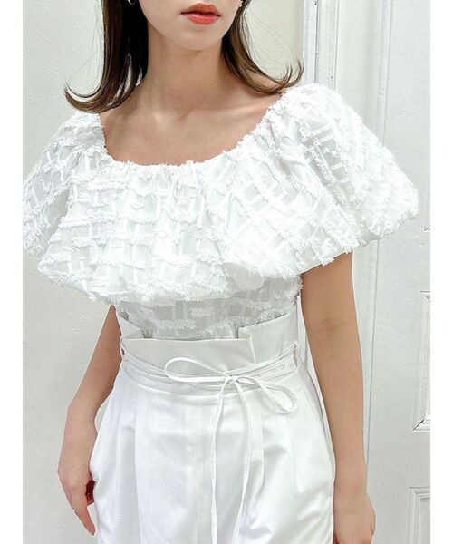 dazzlin（ダズリン）の「2WAYリボンベルトワイドパンツ（その他パンツ・レディース・ネイビー/オフホワイト/グリーン・SMALL/MEDIUM）」の22枚目の写真