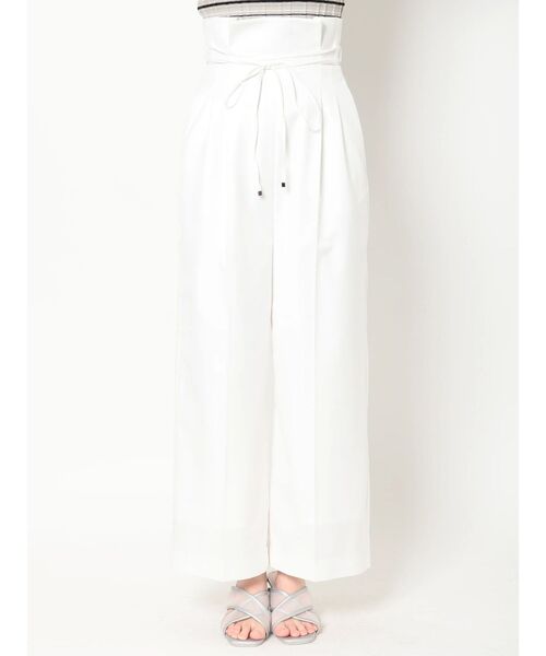 dazzlin（ダズリン）の「2WAYリボンベルトワイドパンツ（その他パンツ・レディース・ネイビー/オフホワイト/グリーン・SMALL/MEDIUM）」の10枚目の写真