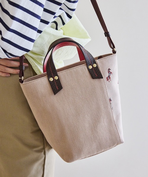 russet（ラシット）の「WEB限定 ダブルフェイスミニショルダーバッグ (CE-1049-WEB)（ショルダーバッグ・レディース・アイボリー/グレー/ベージュ・FREE）」の19枚目の写真