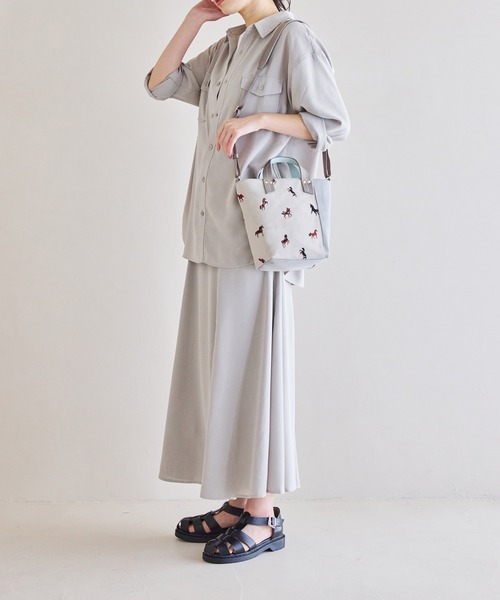 russet（ラシット）の「WEB限定 ダブルフェイスミニショルダーバッグ (CE-1049-WEB)（ショルダーバッグ・レディース・アイボリー/グレー/ベージュ・FREE）」の10枚目の写真