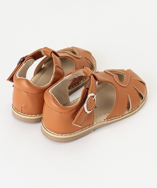 petit main（プティマイン）の「ハートサンダル（スニーカー・キッズ・オフホワイト/シルバー/キャメル・14cm/17cm/16cm/15cm/13cm）」の6枚目の写真